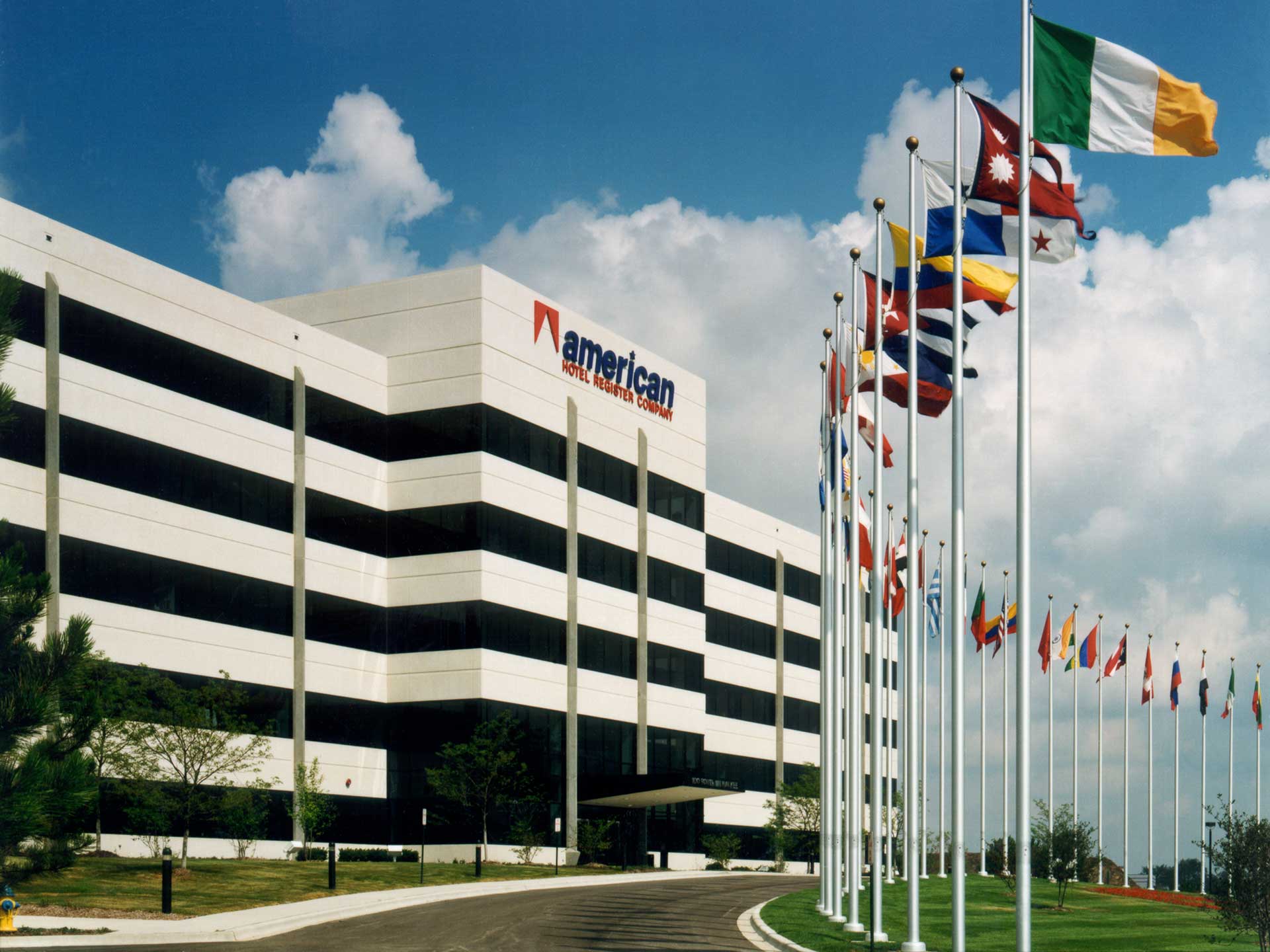 Five-story corporate headquarters of American Hotel Register Company