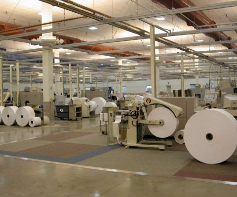 Production space at Aon Hewitt professional services building