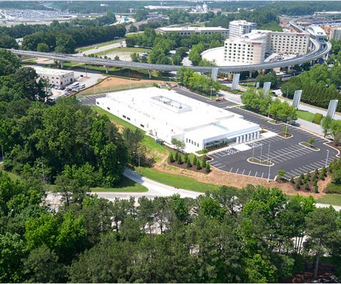 Aerial rendering of the BMW Walker Training Facility