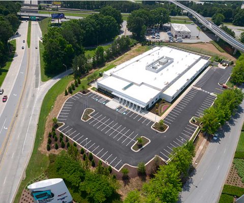 Aerial rendering of the BMW Walker Training Facility