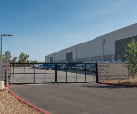 Entrance to loading docks at Canal Crossing Logistics Center
