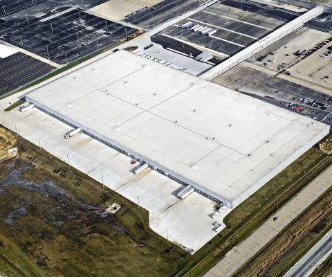 Aerial view of Chrysler Group JIT Sequence Center