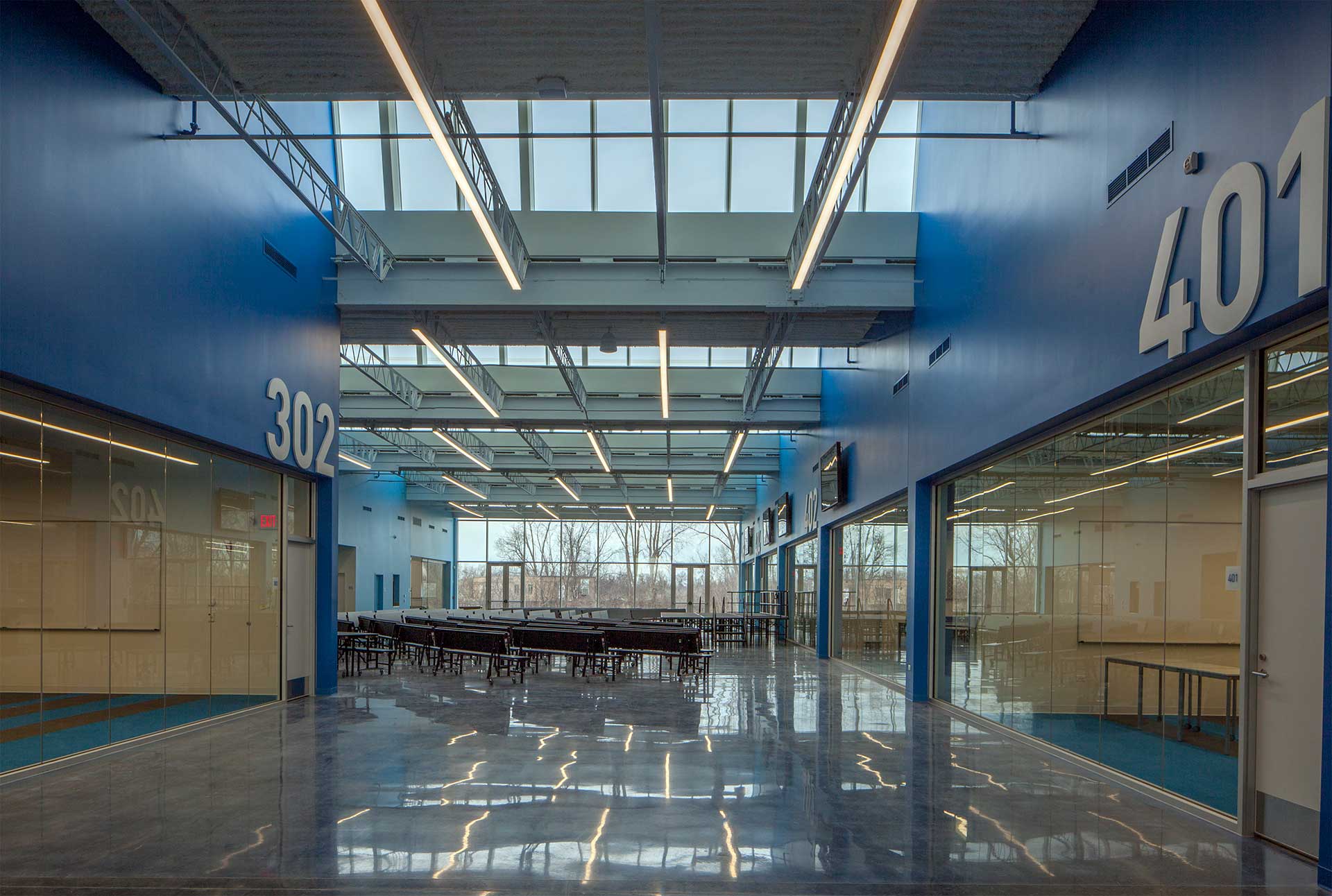 Hallway at Cristo Rey St. Martin College Prep