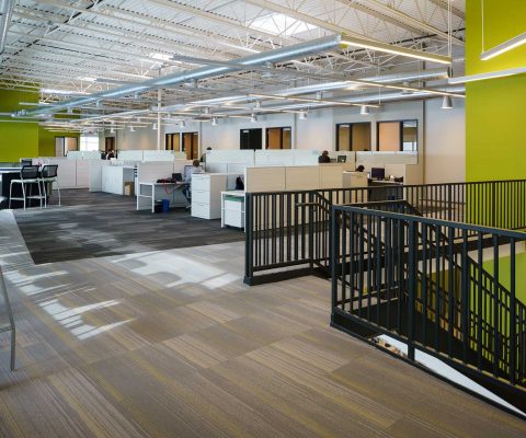 Second floor office space at Design Ready Controls facility