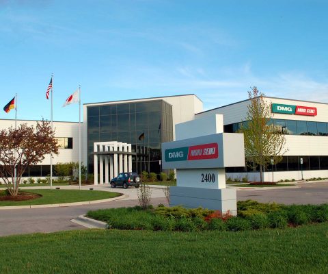 DMG Mori headquarters and showroom at the Huntington 90 business park in Hoffman Estates, Illinois