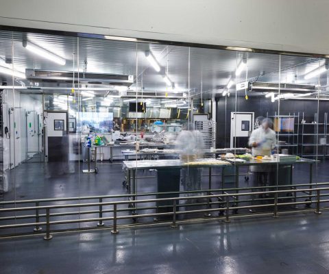 Production area at DO & CO Chicago catering facility