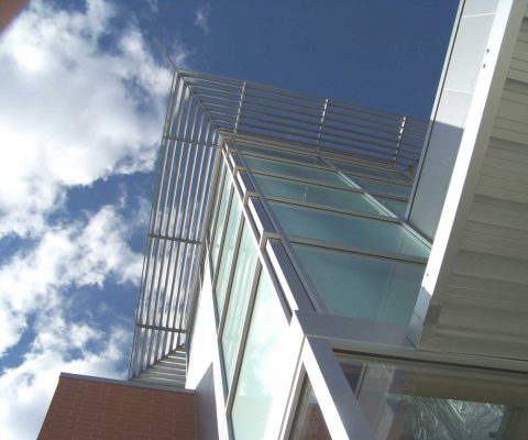 Architecturally distinctive tower at Esplanade at Arlington Heights mixed-use development