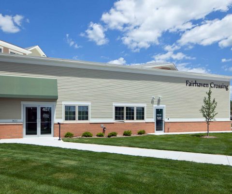 A vacant light industrial building was converted into the three-story, Fairhaven Crossing supportive living apartments