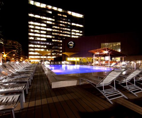Outdoor swimming pool at Fitness Formula Club