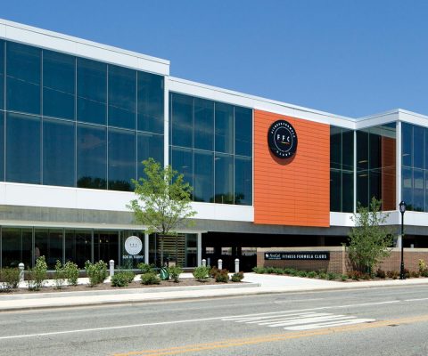 Entrance to Fitness Formula Club in Park Ridge, Illinois