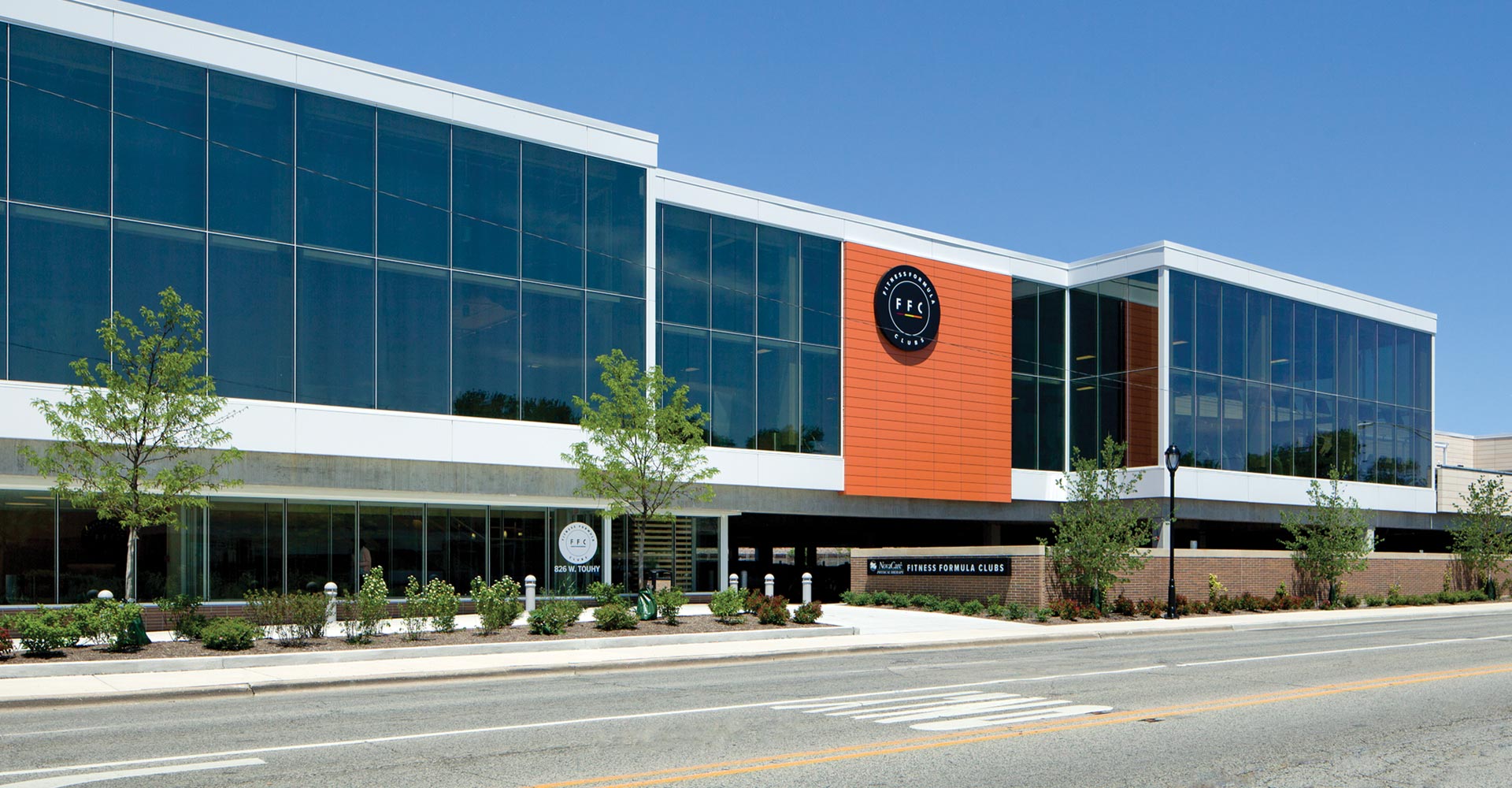 Entrance to Fitness Formula Club in Park Ridge, Illinois