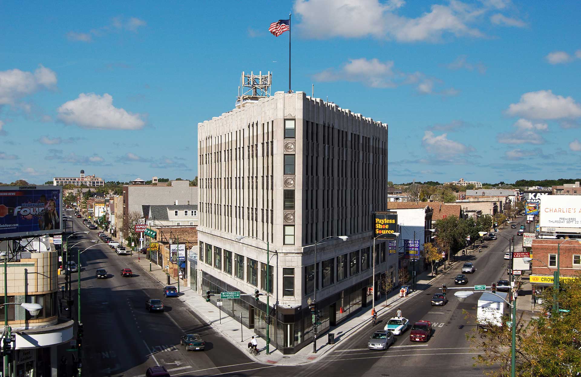 Exterior of Hairpin Lofts and Logan Community Center