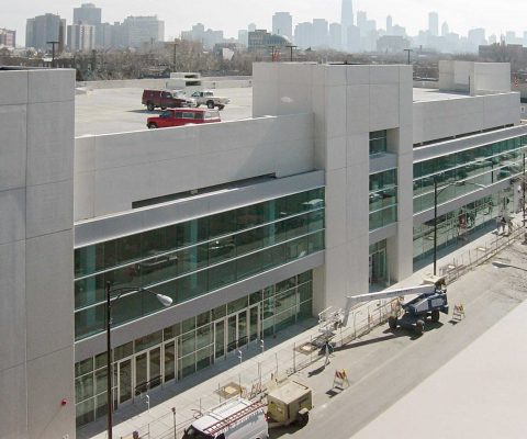 The Home Depot parking structure in Chicago, Illinois
