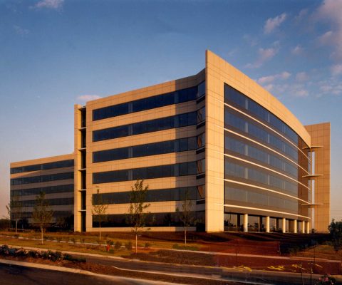 Back side of International Truck & Engine headquarters