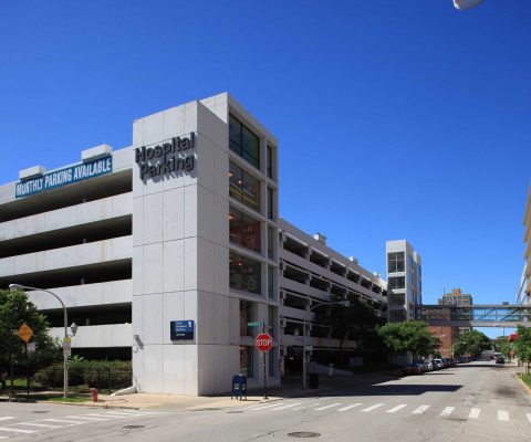 Parking structure at Lakeshore Medical Center