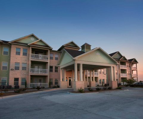 Entrance to Las Brisas Manor senior living facility