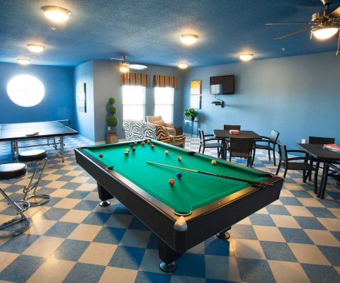 Community center at Las Brisas Manor senior living facility