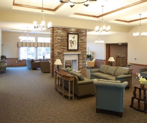 Living room at Merrillville Memory Care