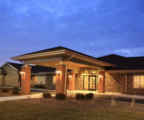 Merrillville Memory Care at night