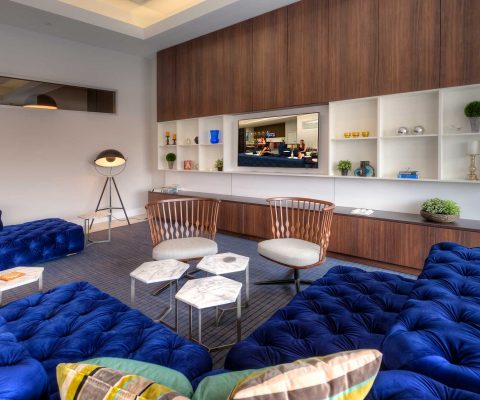 Club room at Midtown Square apartments