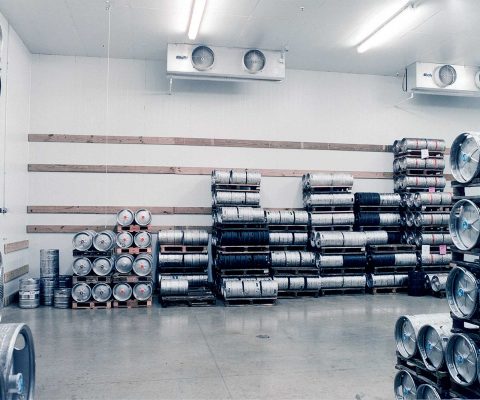 Refrigerated cooler at Joseph Mullarkey Distributors distribution facility