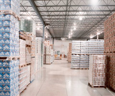 Warehouse space at Joseph Mullarkey Distributors distribution facility