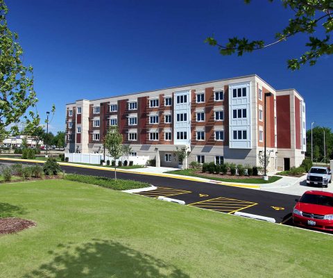 Exterior of Myers Place supportive living residence