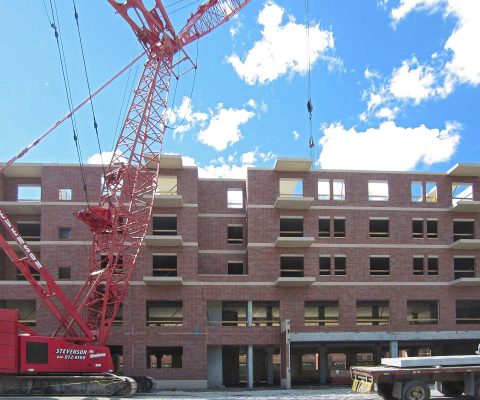 Construction in progress at Oakwood Shores Terrace Apartments