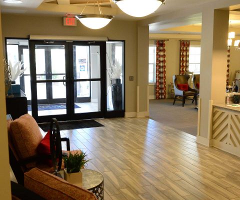 Lobby at Oasis at Scholars Landing