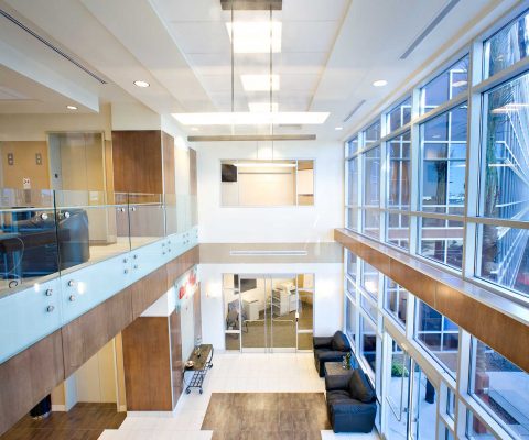 Interior of Orbital Sciences Corporation office building