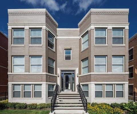 Exterior of a housing unit Park Douglas multi-family complex