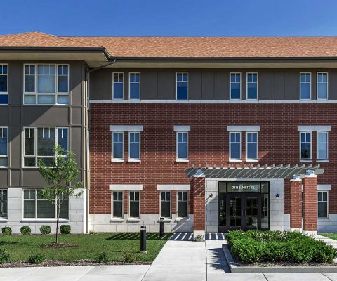 Exterior of PhilHaven affordable and supportive living residence