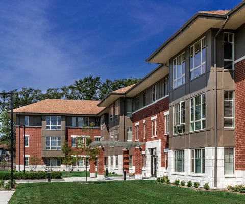 Exterior of PhilHaven affordable and supportive living residence