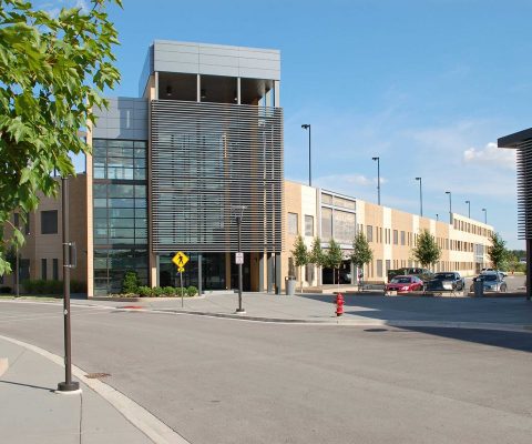 Randhurst Village mixed-use center and parking deck