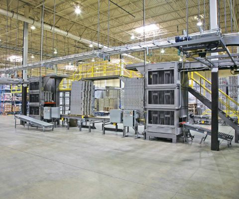 Warehouse at John B. Sanfilippo & Son processing and distribution facility