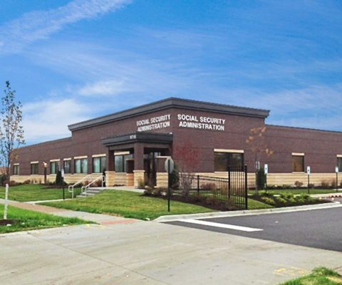 Exterior of the Social Security Administration building