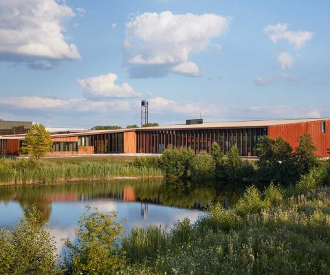Exterior of Trumpf Smart Factory office and showroom facility