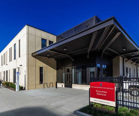 Entrance to the University of Chicago Facilities Services Building