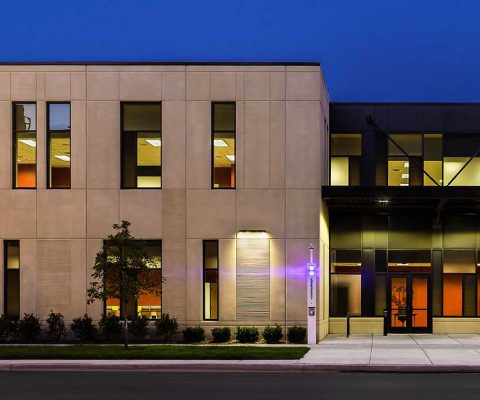 Exterior of the University of Chicago Facilities Services Building
