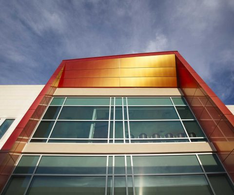 Exterior detail of the Southeast VA Clinic