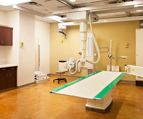 Examination room at the Southeast VA Clinic