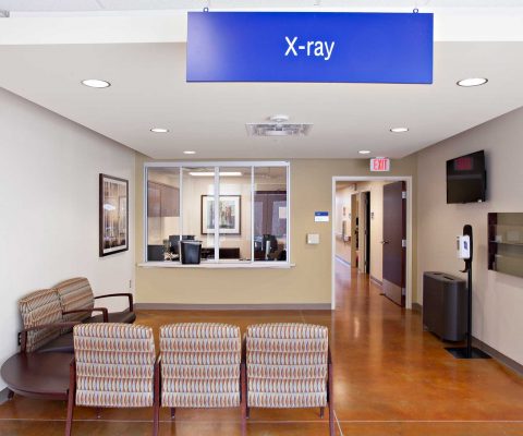 Waiting room at the Southeast VA Clinic