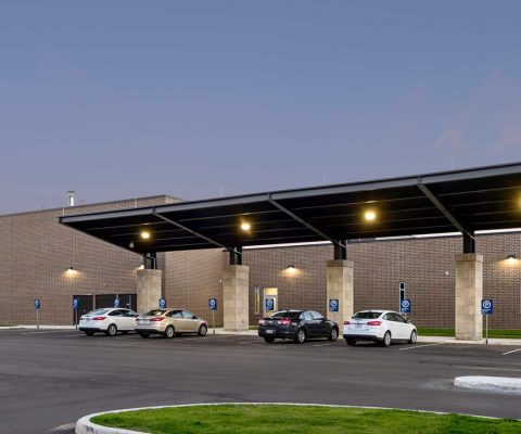 Exterior of the St. Joseph County VA Clinic