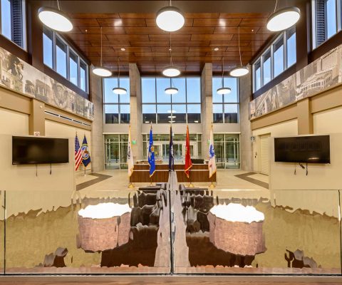 Waiting area at the St. Joseph County VA Clinic