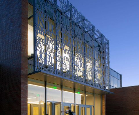 Entrance to the Valparaiso Arts & Sciences Building