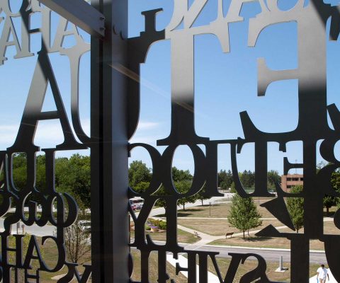 View from the teacher's lounge at the Valparaiso Arts & Sciences Building