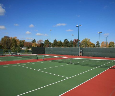 Tennis courts at Valparaiso