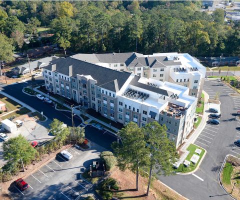 Aerial view of The Veranda at Groveway